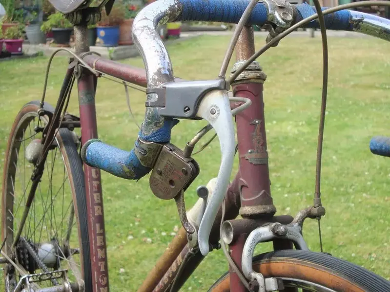 Béquille Vintage Raleigh Lenton TR 26 - Argent, Alliage - Années 60 - Pour Collection Ou Rénovation