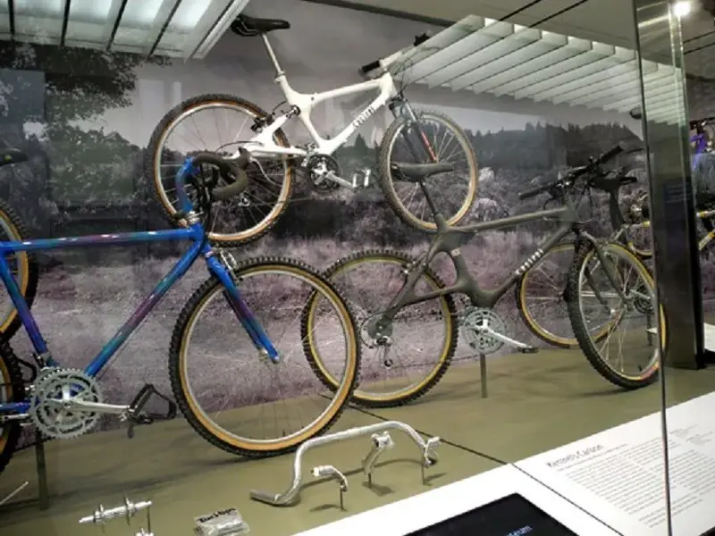 San Francisco Display of Mountain biking history--The Original Kestrel Nitro..webp