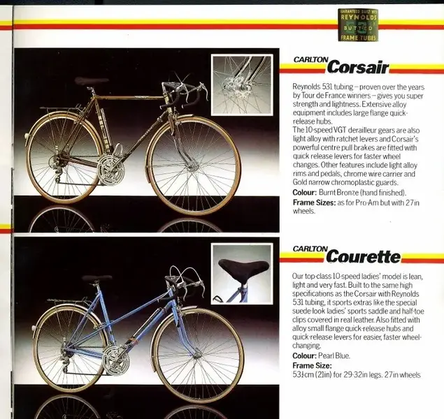 新品 1982 Raleigh rebuild Courette Carlton 1980 plus Royal パーツ