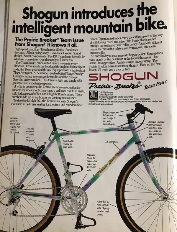 【90s☆オールドMTB】SHOGUN PRAIRIE BREAKER 90s☆オールドMTB】SHOGUN PRAIRIE BREAKER 90s☆オールドMTB