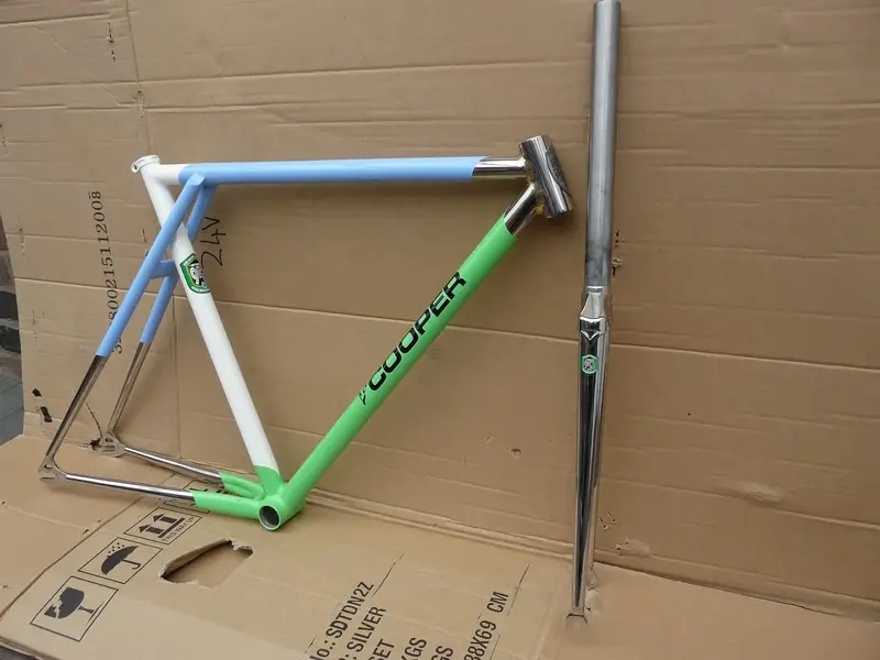 Stainless Steel Reynolds 953 Fillet Brazed Track Frame..webp