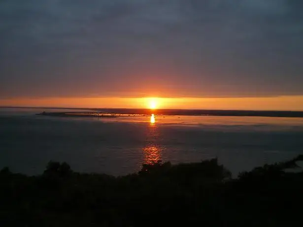 Iosle of Wight sunset, Hurst castle.webp