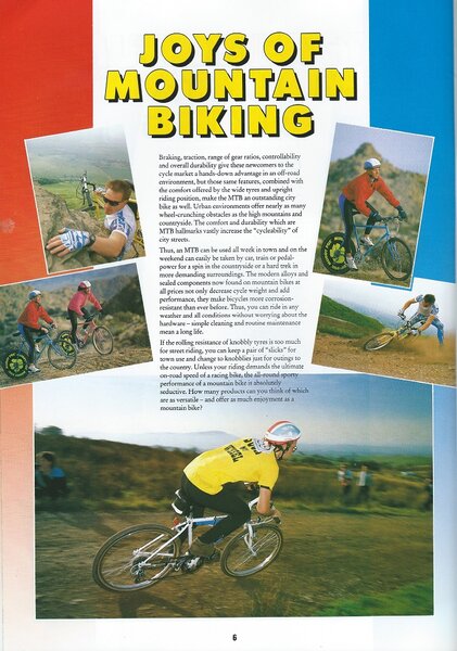 Muddy Fox 1990 Katana Bicicleta catálogo nuevo como nuevo ciclo de precio bajo Recuerdos