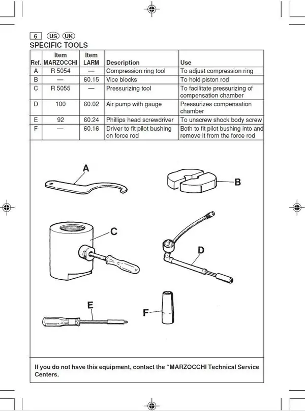 Marzocchi Tools Service C25 C35.webp