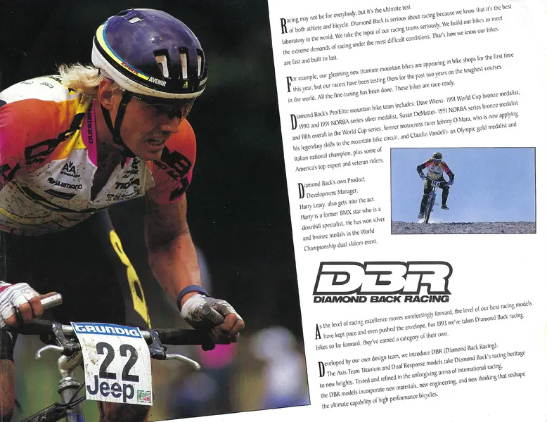 Catalogue 1993 Diamond Back Catalogue Retrobike