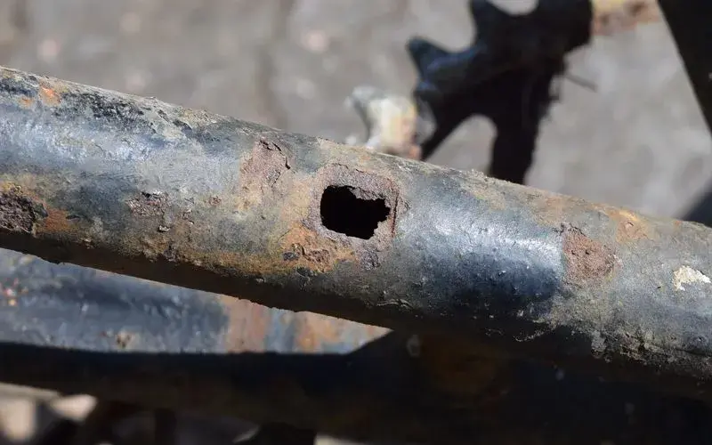 Alan's Raleigh chainstay hole.A.webp