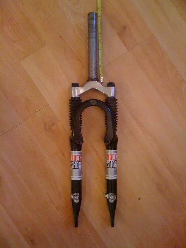 Fourche Suspendue VTT Rockshox Indy Long Travel – Années 90, 26 Pouces, Blanc, 1 1/8 QR, Occasion
