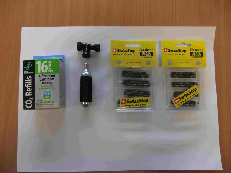 Lezyne and Swiss Stop pads.webp