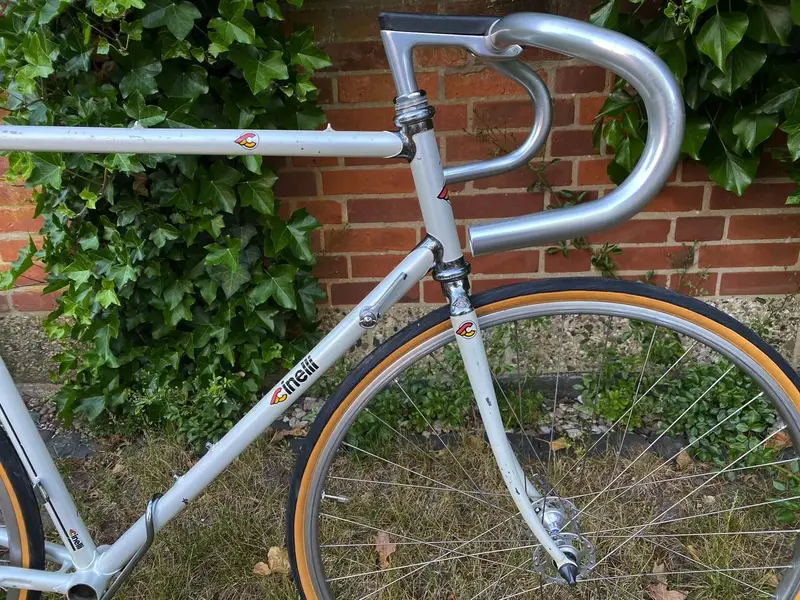 1984 Cinelli Supercorsa build pearl white laser blue restoration project Falko Schloetel Germ...webp