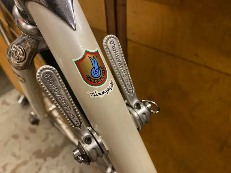 1984 Cinelli Supercorsa build pearl white laser blue restoration project Falko Schloetel Germ...webp