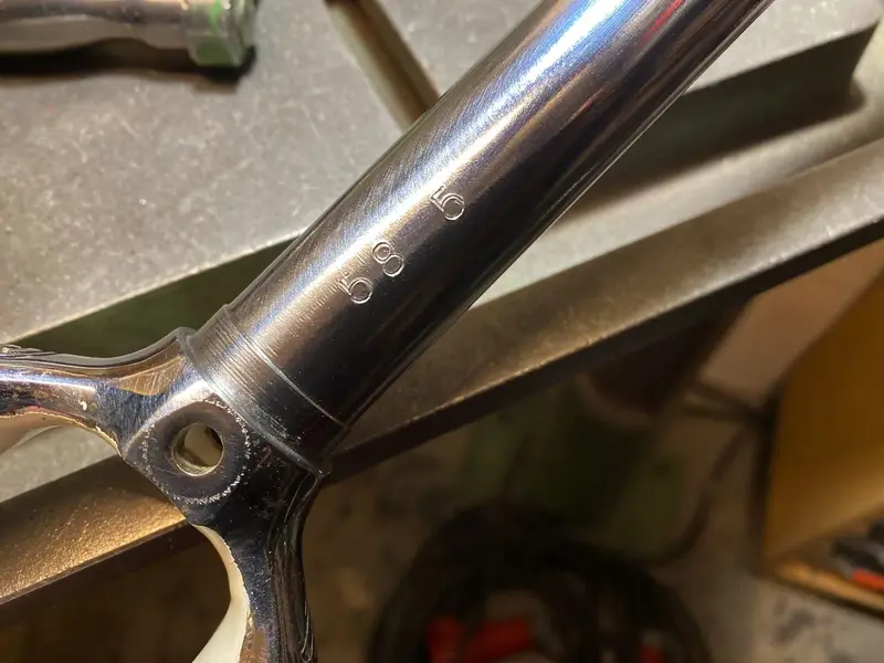 1984 Cinelli Supercorsa build pearl white laser blue restoration project Falko Schloetel Germ...webp
