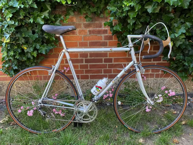1984 Cinelli Supercorsa build pearl white laser blue restoration project Falko Schloetel Germ...webp