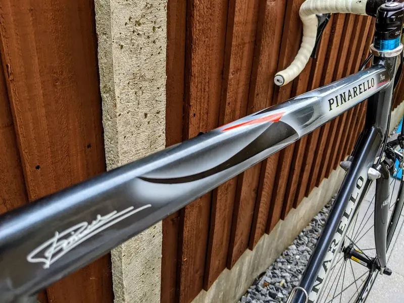 For Sale FS Pinarello Paris frame and forks only circa 98 aluminium with carbon fork 59.5cm c to c Retrobike