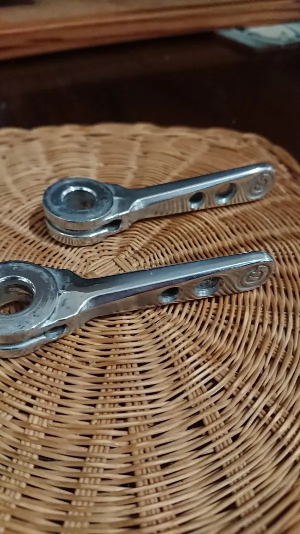 Shifter levers polished.JPG