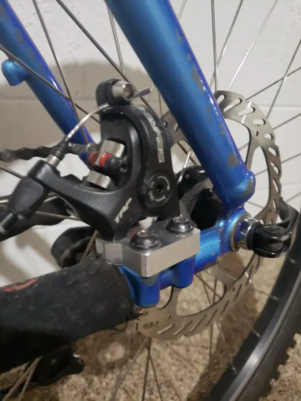 Hayes 22mm to flat mount brake adapters Retrobike