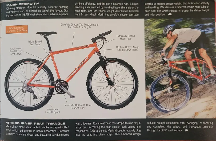 1999 Marin Hardtail Catalogue Retrobike