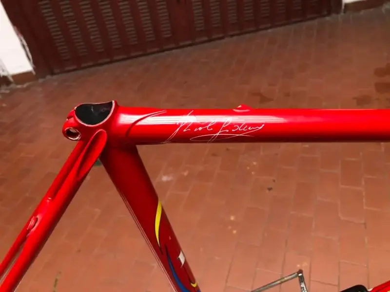Rivola 110 telaio rosso repaint renewd bake cable guiding tobe tube aero  (4).webp