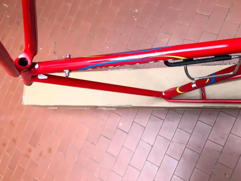 Rivola 110 telaio rosso repaint renewd bake cable guiding tobe tube aero  (8).webp