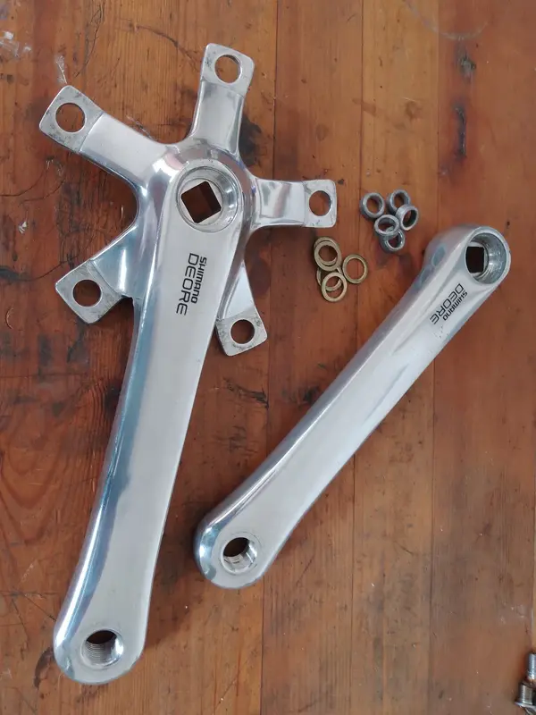 For Sale Shimano deore mt60 cranks and rings Retrobike