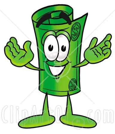 9452-Clipart-Picture-Of-A-Rolled-Money-Mascot-Cartoon-Character-With-Welcoming-Open-Arms.webp