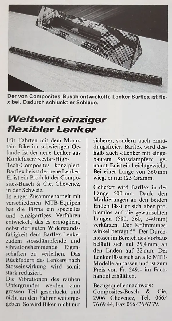 Barflex Busch und Cie Lenker Infos aus Velo Magazin 1991.jpg