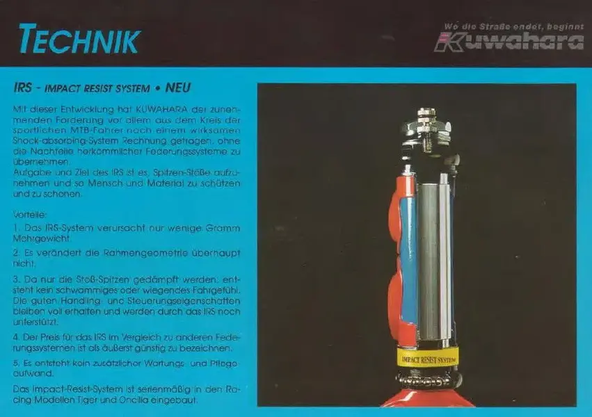 Kuwahara Impact Resist shock system aus Katalog 1991.jpg
