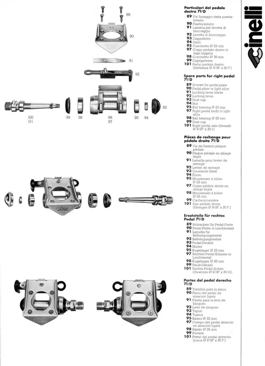 cinelli m71 pedals
