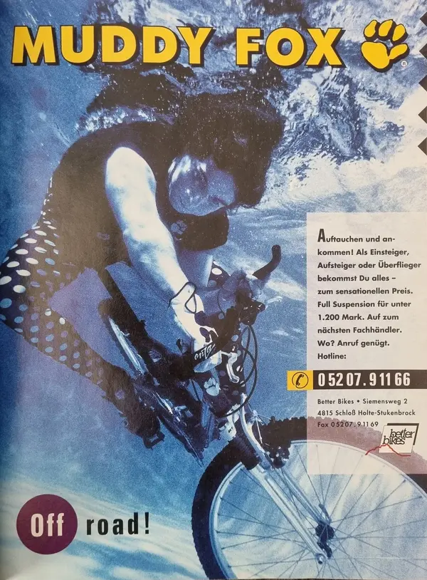 Muddy Fox Ad aus Bike 5 1993.webp