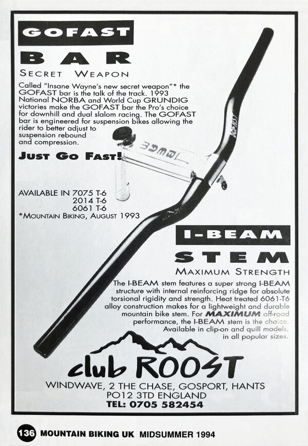 Club Roost GoFast Riser und I-BEAM stem aus MBUK 1994.jpeg