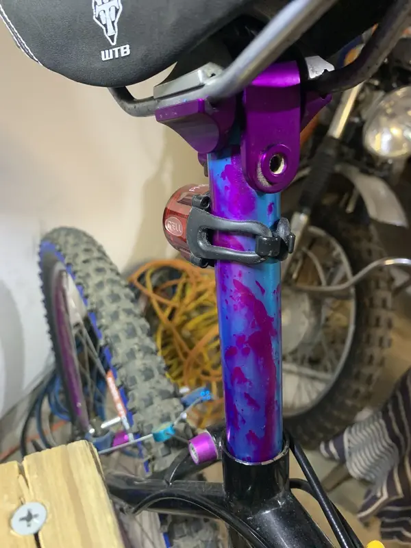 カスタム Ringle MOBY シートポスト ブルー 90年代 ビンテージ