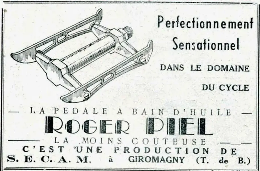 Pedale PIEL-pub SECAM-1949.webp