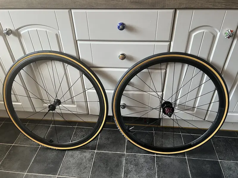 Sold Zipp 202 tubular wheels lovely condition with new Veloflex tubs Retrobike