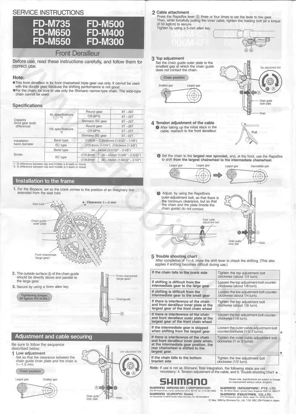 FD-M735 M650 M550 M500 M400 M300 SI-T-5C Front Derailleur.webp