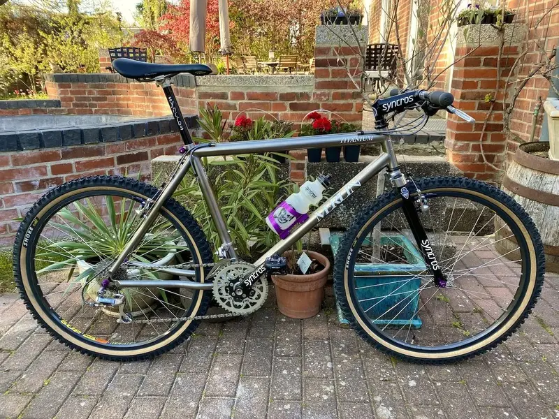 Finished 1993 MERLIN Ti Titanium Falko Schloetel Germany 28.jpeg Finished 1993 MERLIN Ti Titanium Falko Schloetel Germany 28.jpeg