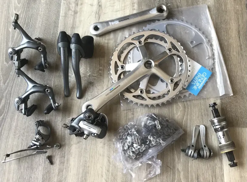 Sold Shimano 600 Ultegra 8 speed groupset 55 posted Retrobike