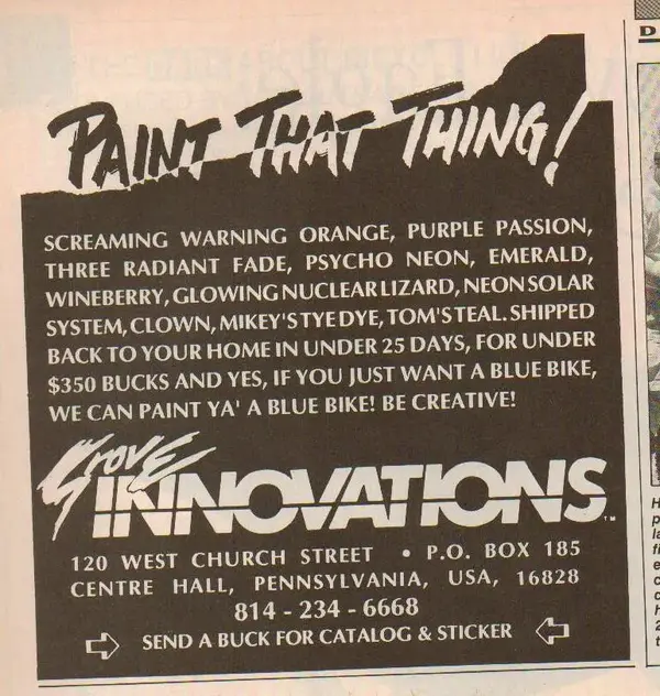 Grove Innovations MBA ad 1991.webp