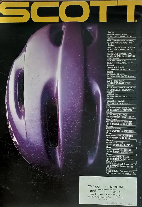 Catalogue 1994 Scott Accessories Catalogue Retrobike