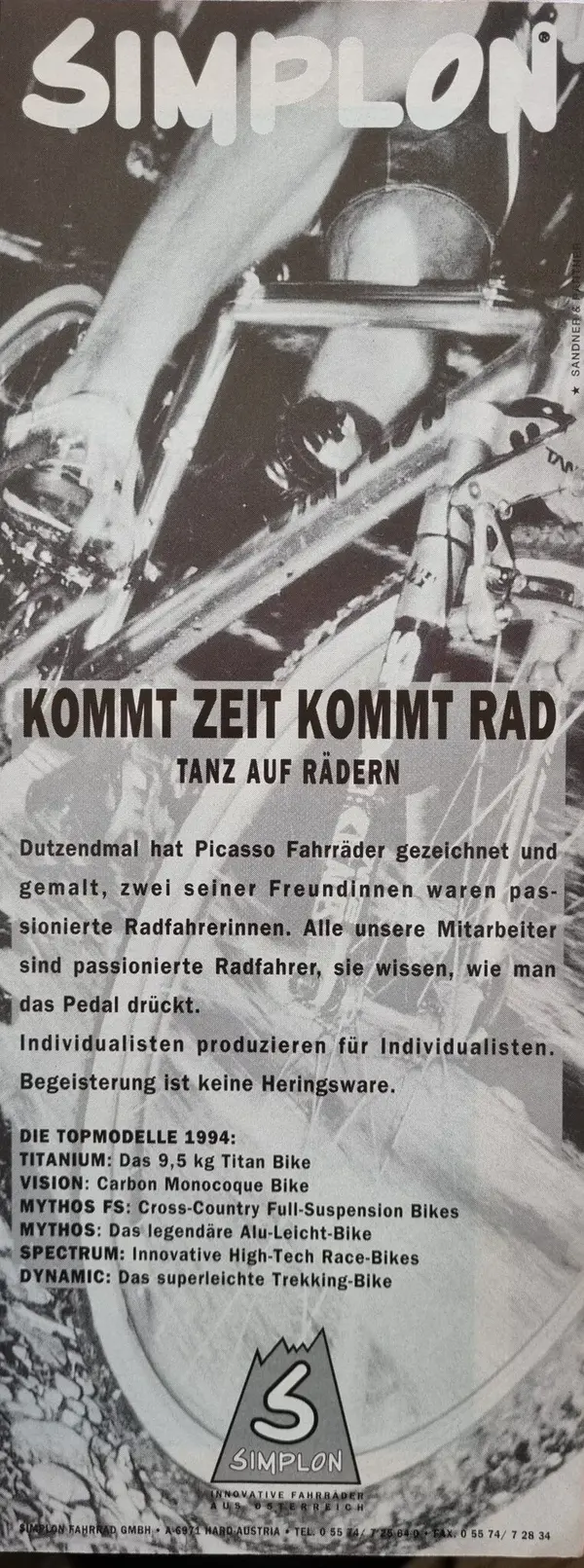 Simplon Tanz auf Rädern Ad aus Bike 5 1994.webp