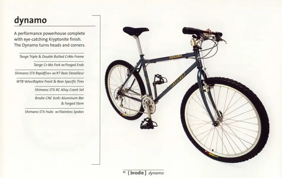1995 BRODIE TORQUE (Tange Chromoly) MTB RESTOMOD For Sale