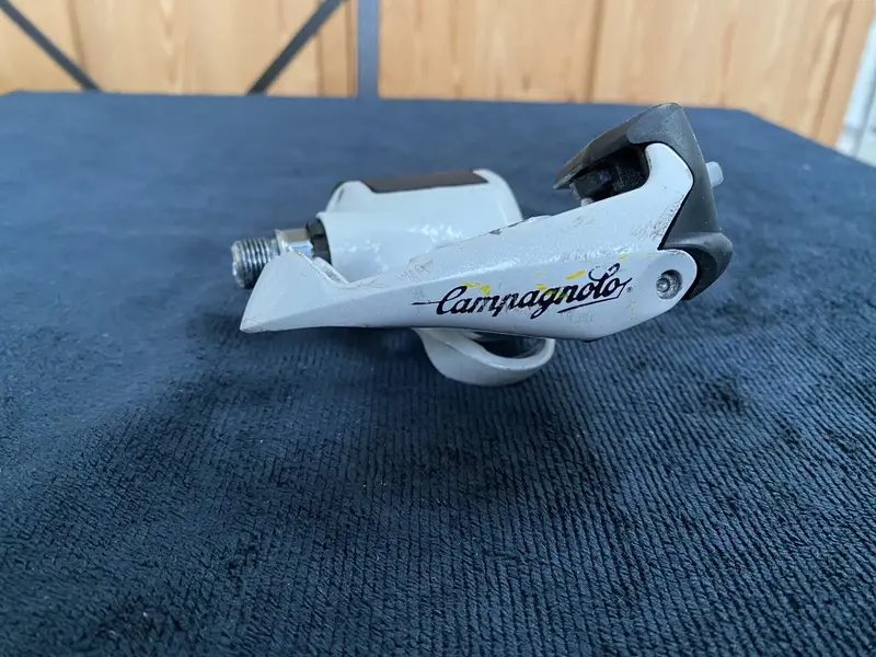 Pédales Campagnolo Record PD-22RE - Sans Clips, QR, Vintage Blanc - Occasion