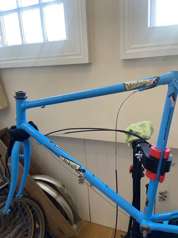 Selle Vélo Rétro Raleigh – Années 1990, Selle Noire Pour Homme, état D'usage