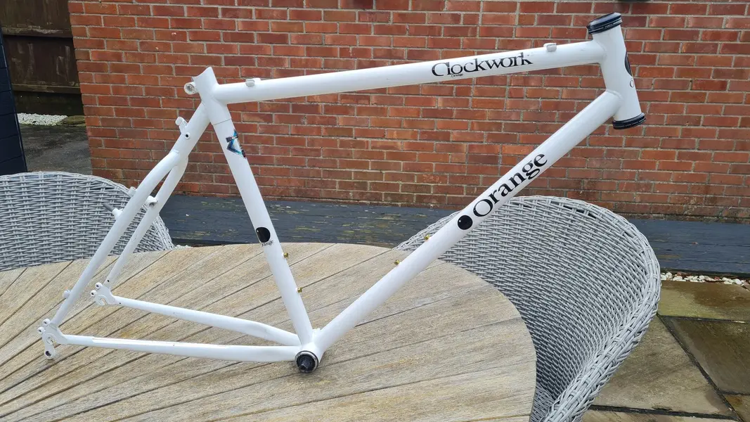 For Sale - Vintage Orange Clockwork Frame - professional white ...