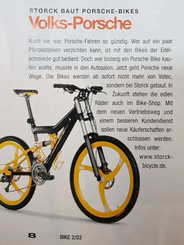 Porsche Bike Storck aus Bike 2003.webp