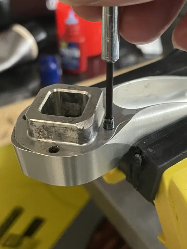 Middleburn RS-3 spider thread repair - helicoil
