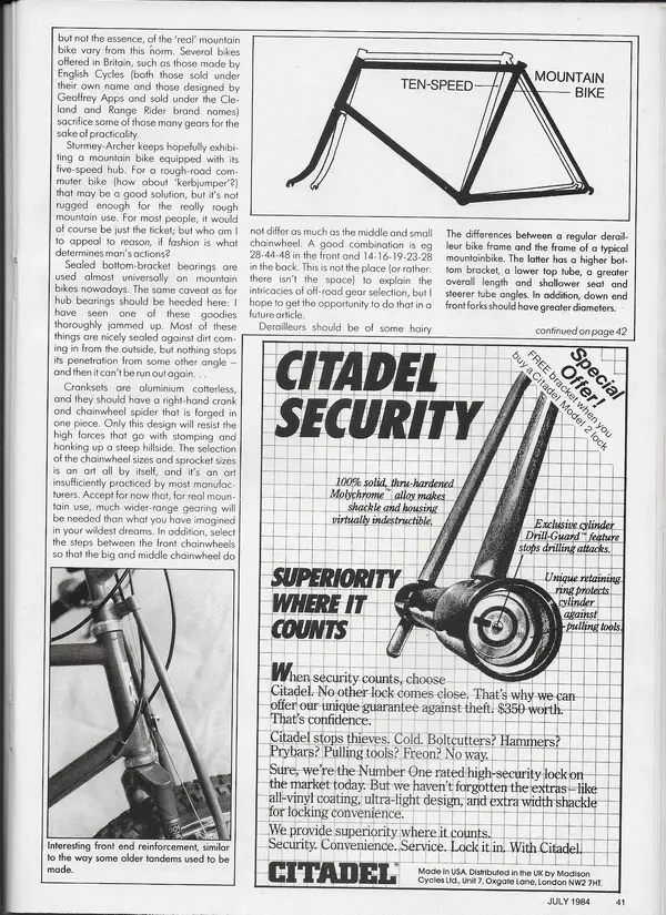 Bicycle July 1984 pg 41 Rob Van der Plas All Terrain Action.webp