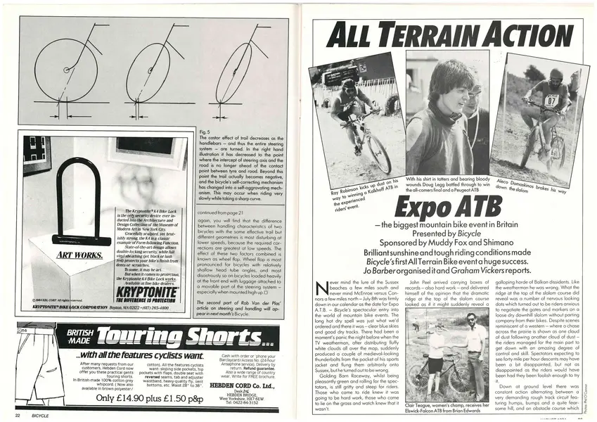 Bicycle August 1984 pg 22-23 EXPO ATB Sussex.webp