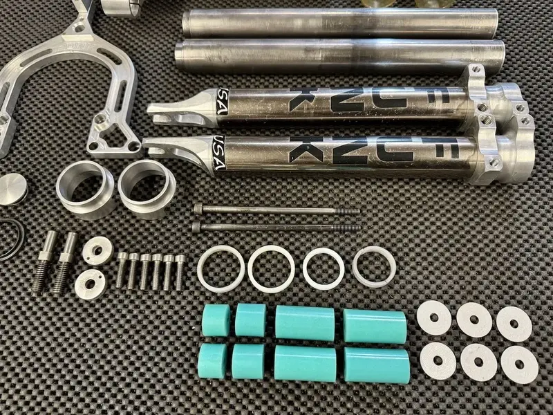 Funk Suspension Fork nickel plated Elastomer Set by Falko Schlötel Germany 01.jpeg