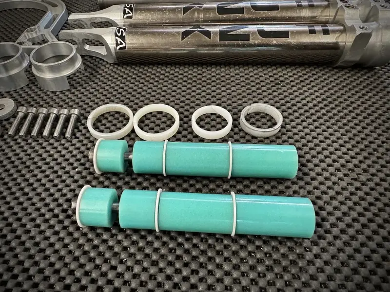 Funk Suspension Fork nickel plated Elastomer Set by Falko Schlötel Germany 02.jpeg