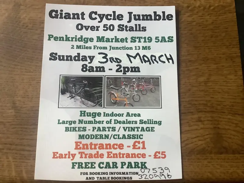 PENKRIDGE CYCLE JUMBLE 3RD MARCH 2024.webp