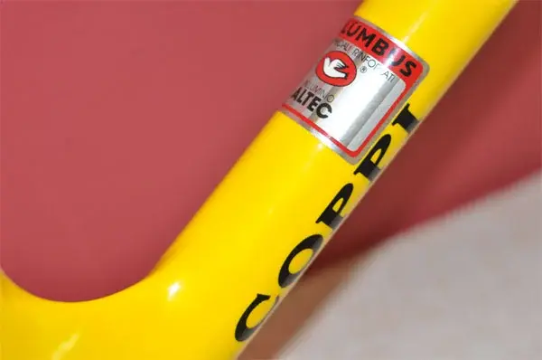 Coppi Aluminium Galaxy frame [Yellow] | Retrobike